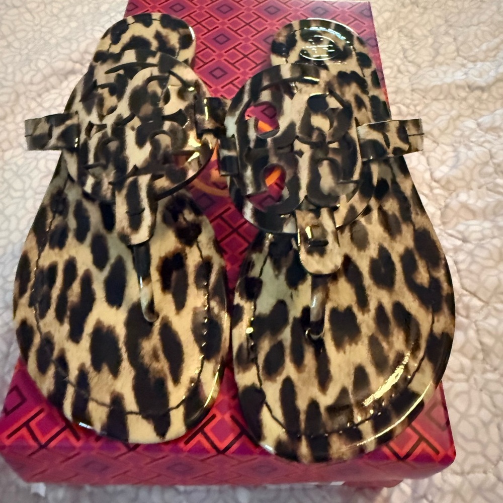 Tory Burch Millers Leopard Print Sandals